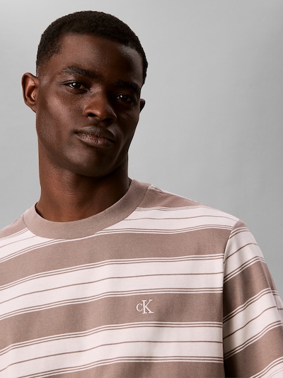 Calvin Klein Jeans Shirt in XXS in de kleur Crème / Brokaat, Productweergave