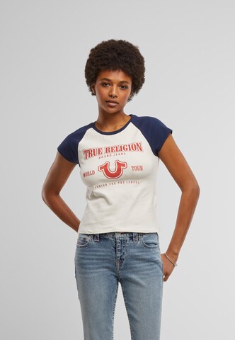 Tricou de la True Religion pe alb: față