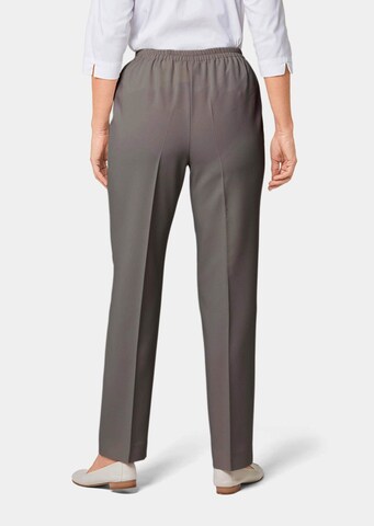 Regular Pantalon à plis Goldner en gris