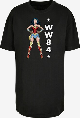 F4NT4STIC Oversized Shirt 'DC Comics Wonder Woman 84 Standing' in Black: front