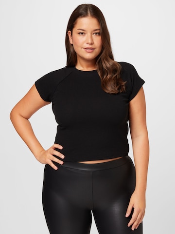 Cotton On Curve Shirt in Black: front