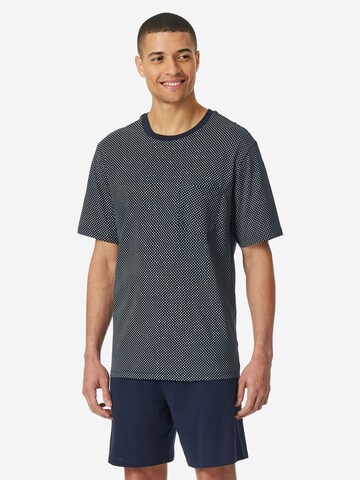 SCHIESSER Pajama short 'Comfort Essentials' in Blue