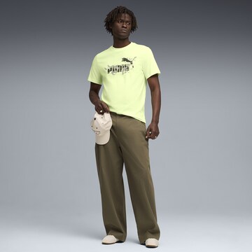 PUMA T-Shirt 'Camo' in Grün