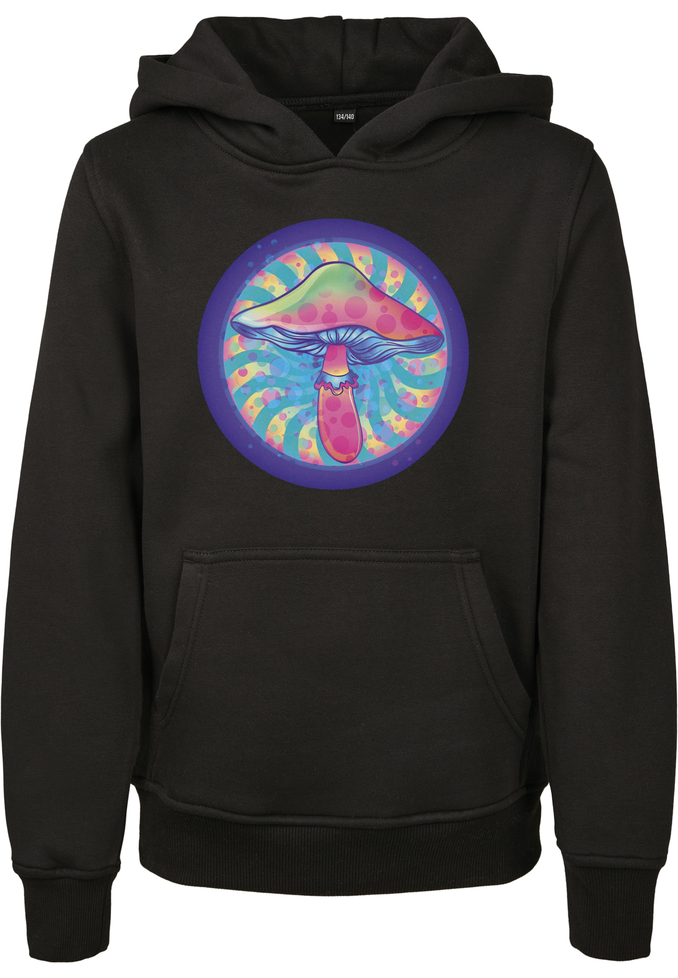 Mister Tee Sweatshirt 'Mushroom' in Black: front