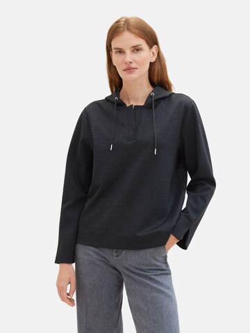 TOM TAILOR Sweatshirt in Black: front