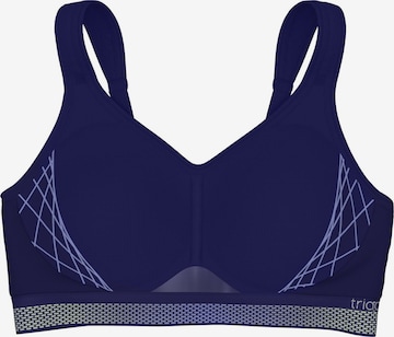 TRIUMPH Sport-BH 'Triaction Cardio Flow' in Blau: Vorderseite