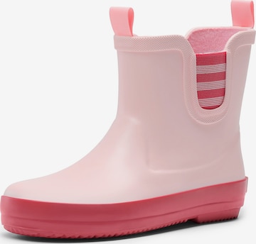 Stivale di gomma di Dream Pairs in rosa: frontale