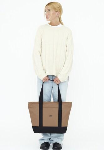 Lefrik Handbag 'Strata' in Brown