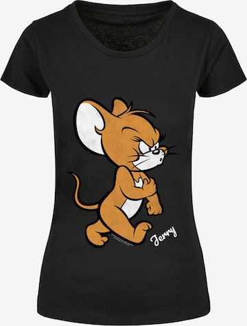 ABSOLUTE CULT Shirt 'Tom & Jerry Angry Mouse' in Black: front