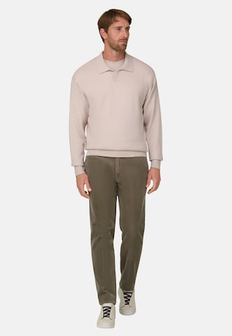 Boggi Milano Slimfit Chinohose in Braun: Vorderseite