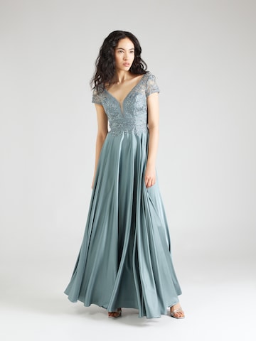 Robe de soirée LUXUAR en bleu : devant