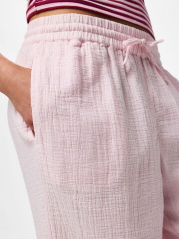 Wide Leg Pantalon 'PCSastina' PIECES en rose