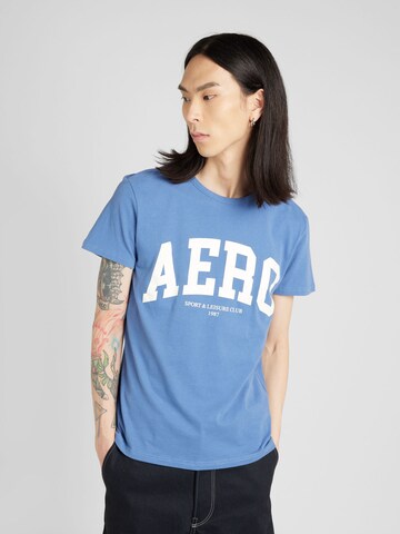AÉROPOSTALE Majica | modra barva: sprednja stran