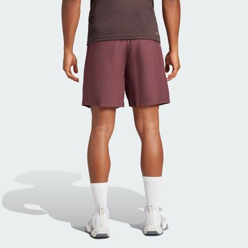 ADIDAS PERFORMANCE Regular Sports trousers 'Train Essentials' in Red