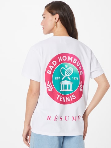 T-shirt 'Houston' Résumé en blanc