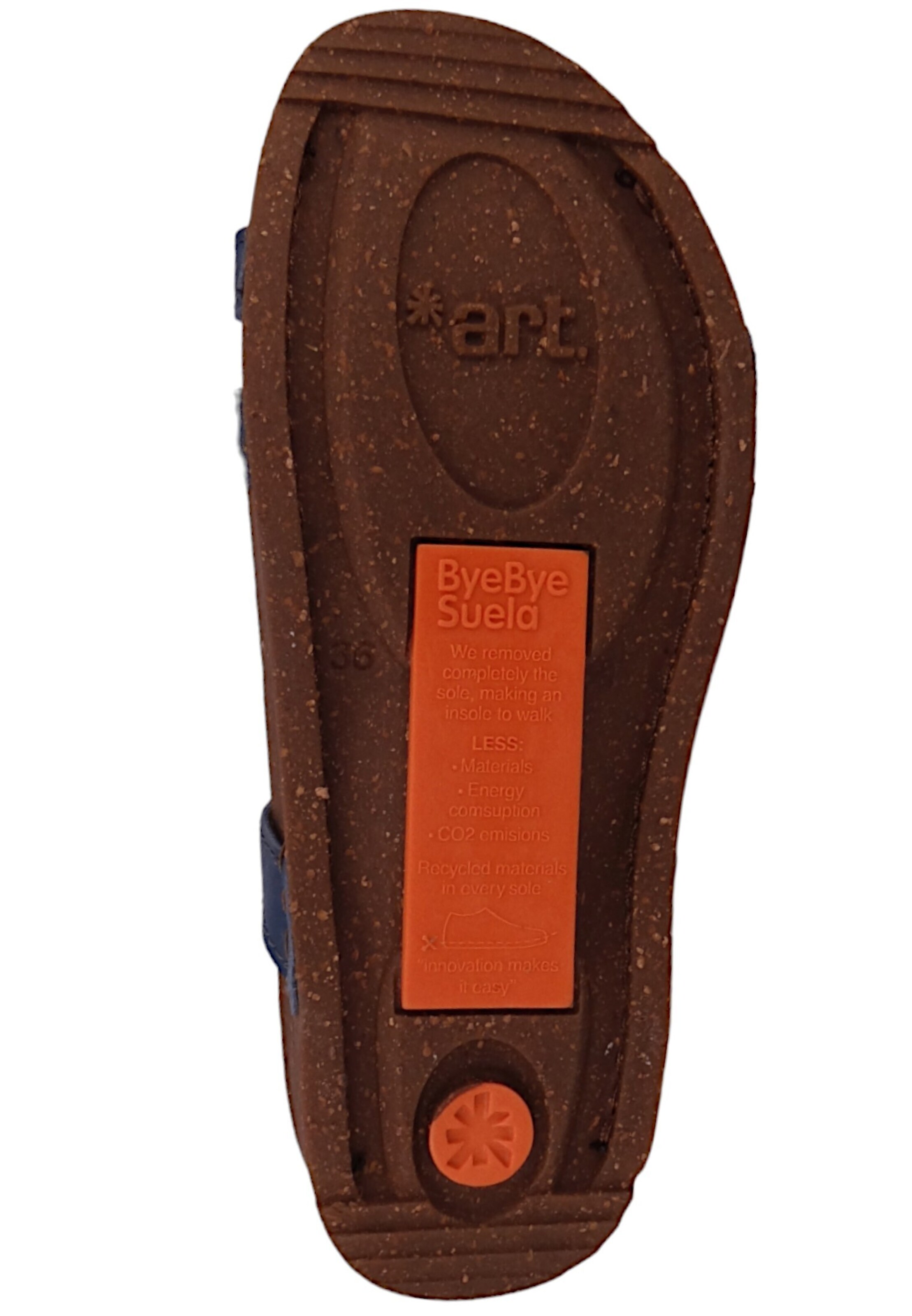 ART - Sandálias com tiras 'I Breathe' em azul