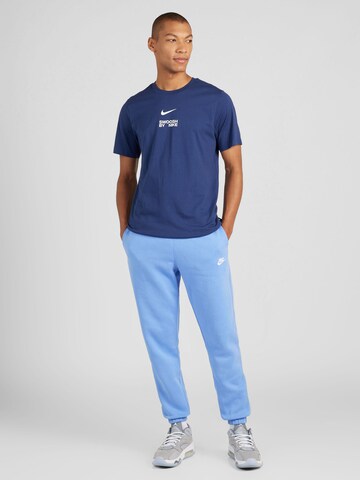 T-Shirt 'BIG SWOOSH' Nike Sportswear en bleu