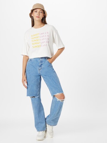 VERO MODA T-shirt i vit