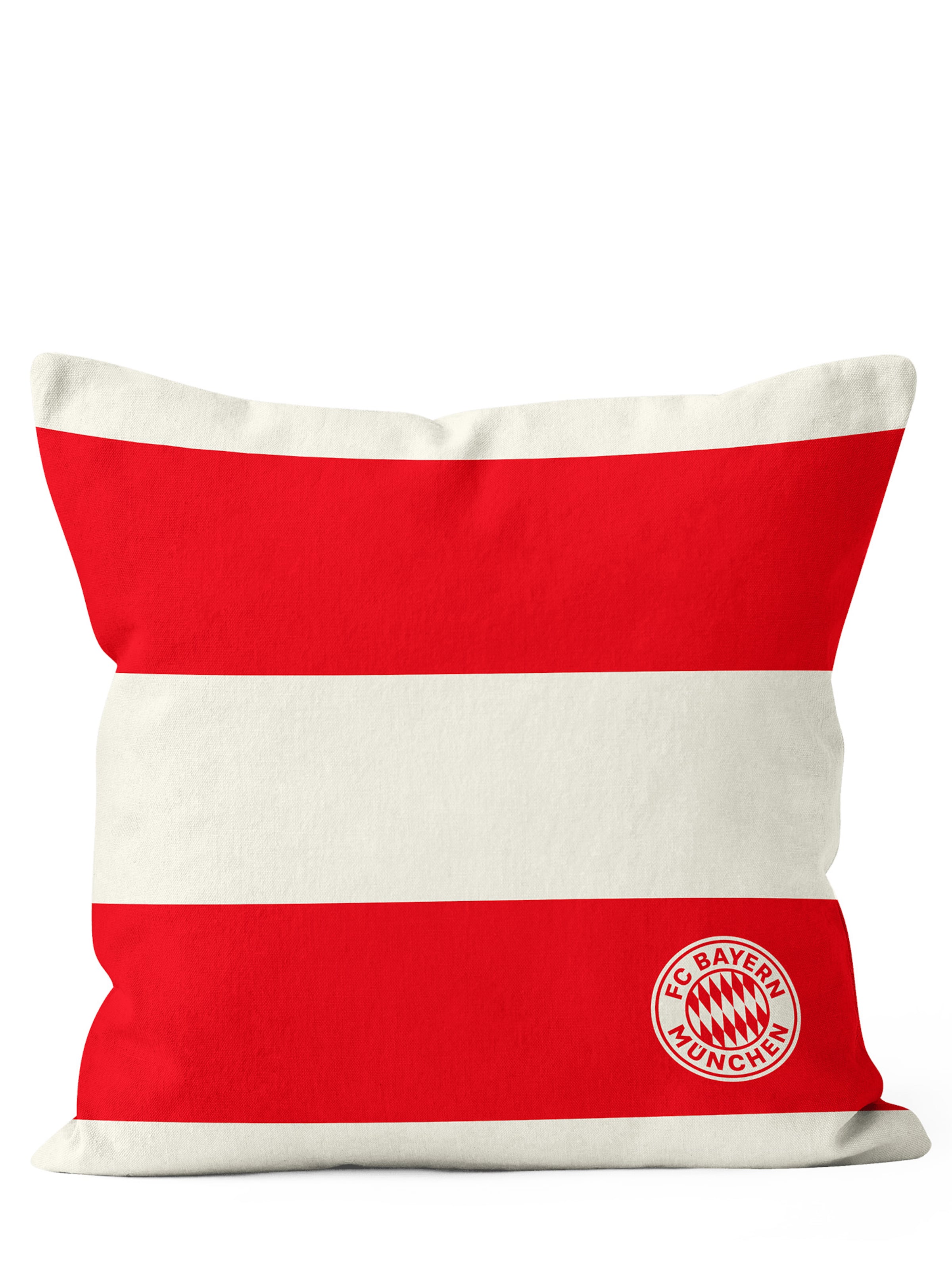 FC BAYERN MÜNCHEN Kissen in Weiß: Vorderseite