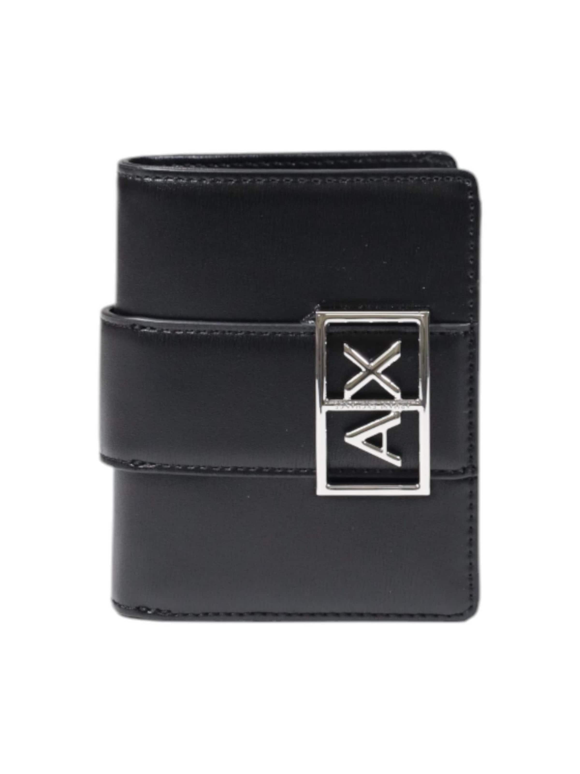 Portamonete 'XW000360 AF12039' di ARMANI EXCHANGE in nero: frontale