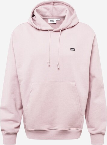 Obey Sweatshirt 'Timeless' in Pink: predná strana