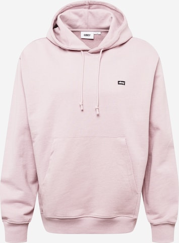 Obey Sweatshirt 'Timeless' in Pink: front