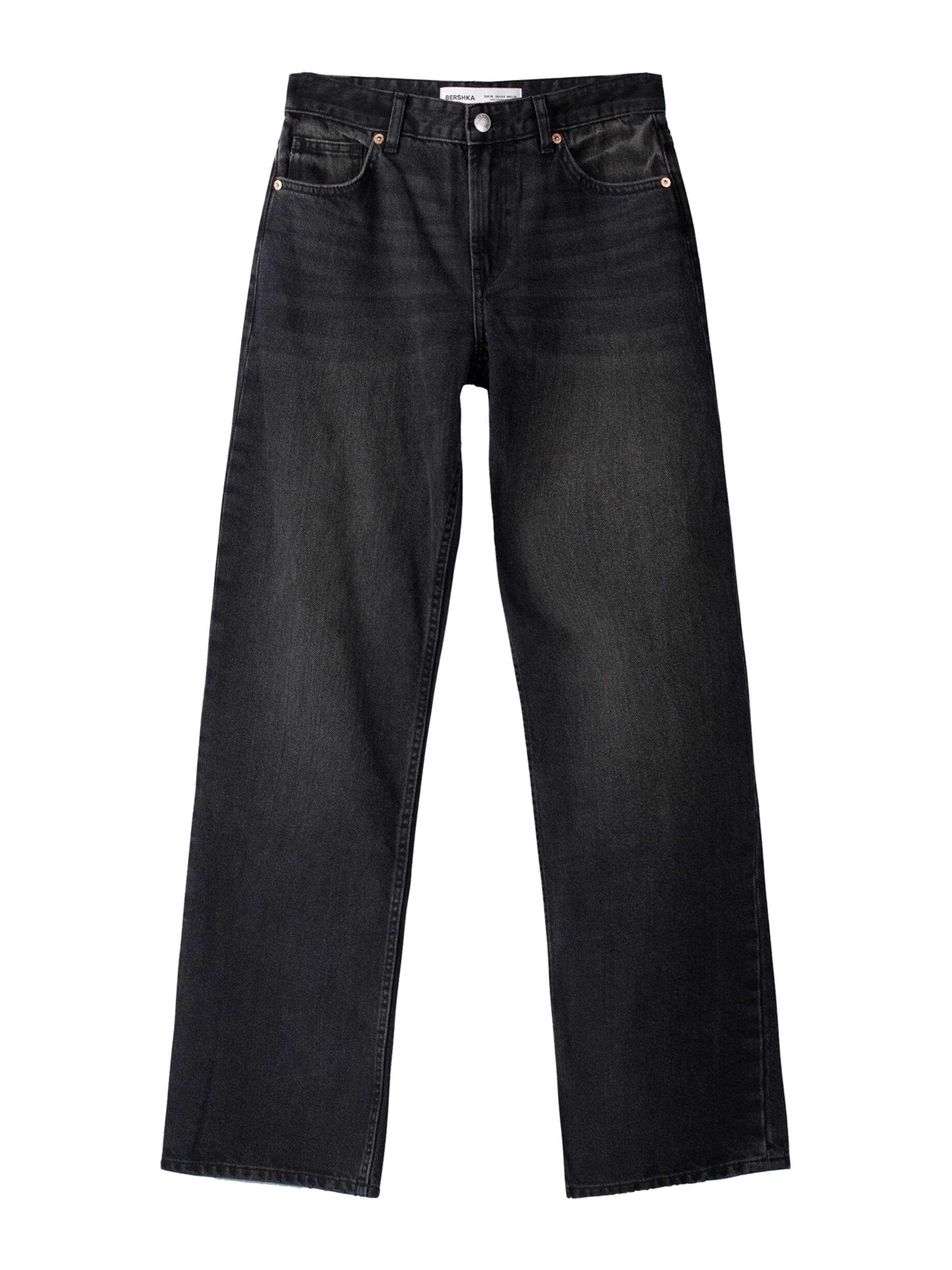 Bershka Дънки в черно: отпред