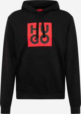 HUGOSweater majica 'Daltorres' - crna boja: prednji dio