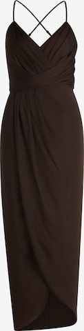 Robe de soirée Vera Mont en marron : devant