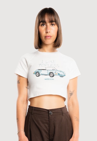 Another Cotton Lab - Camisa 'Topless' em branco: frente