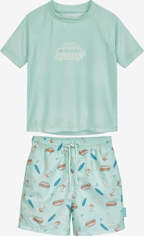 PLAYSHOES UV-suoja 'Surf-Bus' värissä vihreä: etupuoli