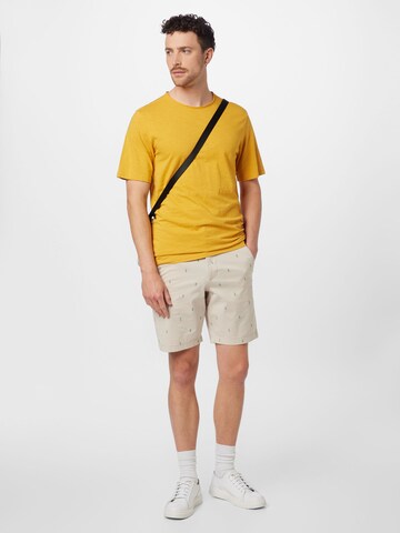 JACK & JONES T-shirt 'Basher' i gul