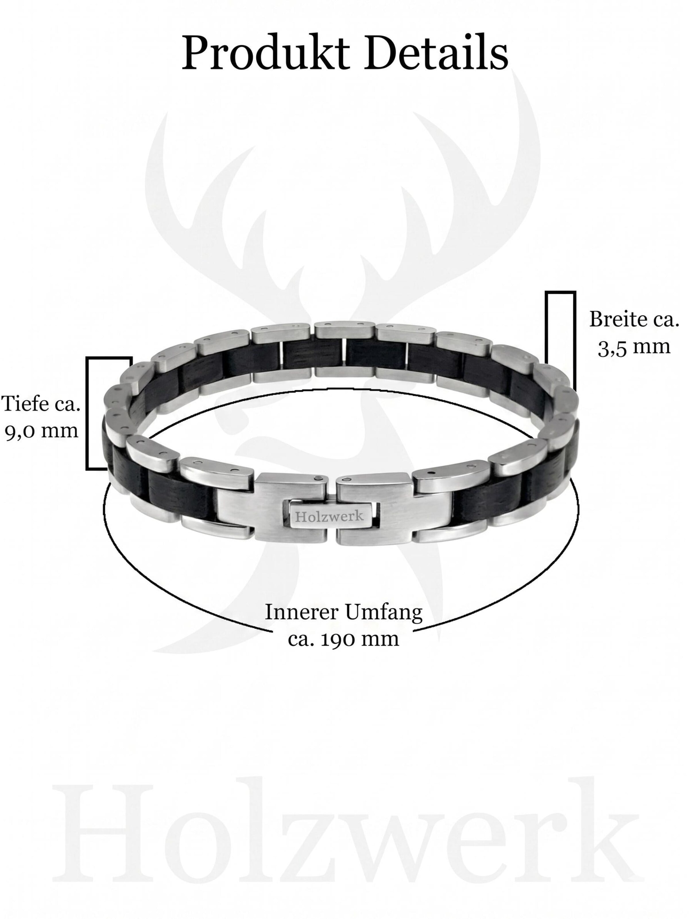 Holzwerk - Pulsera 'CARPSEE' en plata