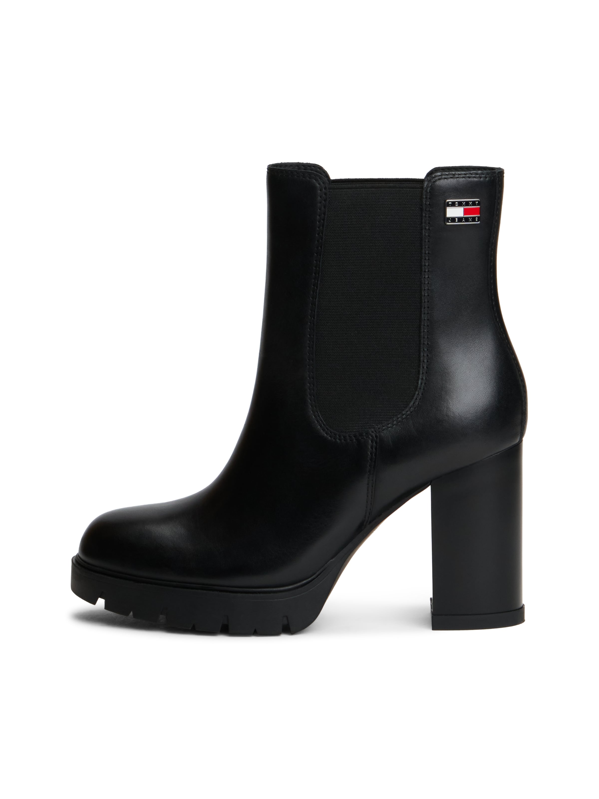 Tommy Jeans Chelsea boots in Zwart: voorkant