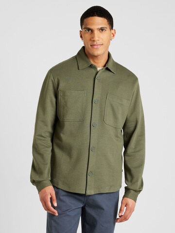 QS Regular fit Skjorta i grön: framsida
