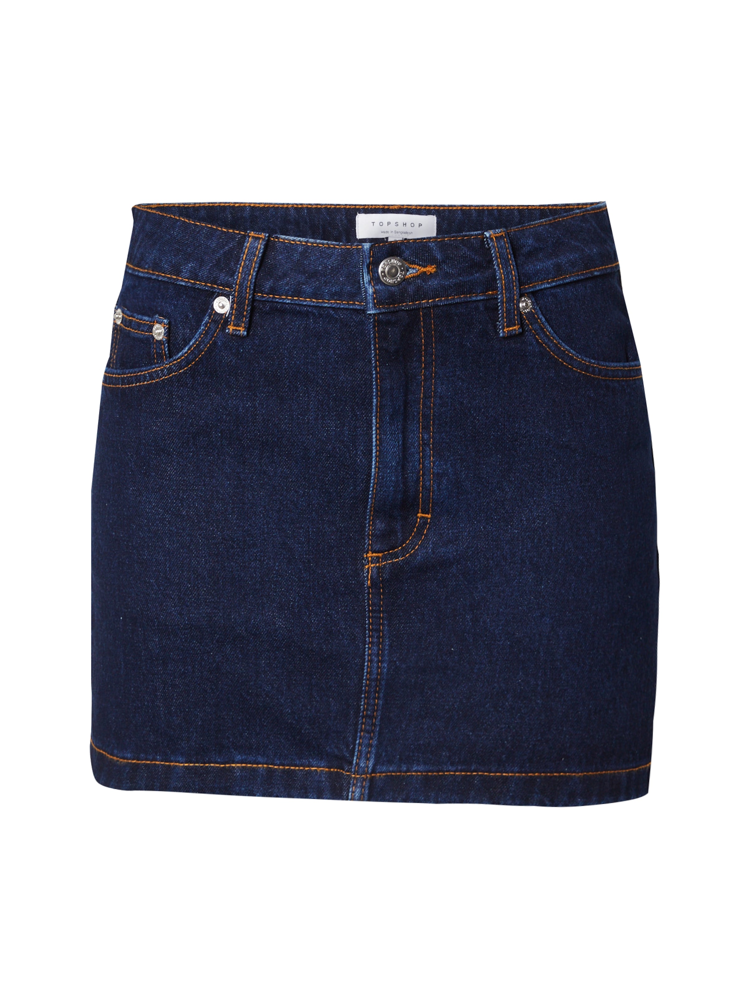 TOPSHOP Sukně – modrá: přední strana