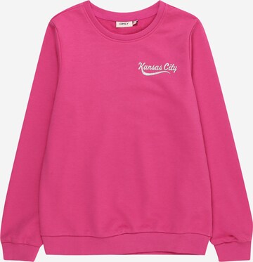 Sweat KIDS ONLY en rose : devant