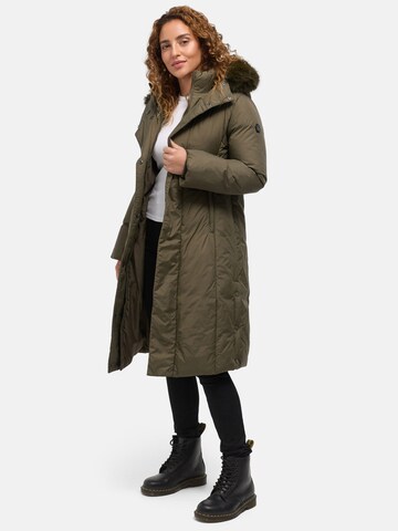 Tazzio Wintermantel 'F807' in Groen: voorkant