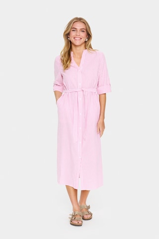 Robe-chemise 'Hadda' SAINT TROPEZ en rose : devant
