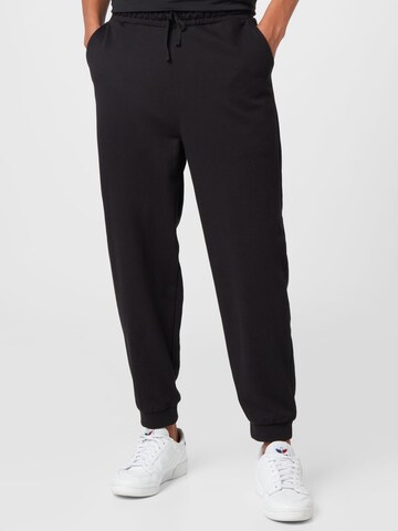 ABOUT YOU Regular Workout Pants 'Jano' in Black: front