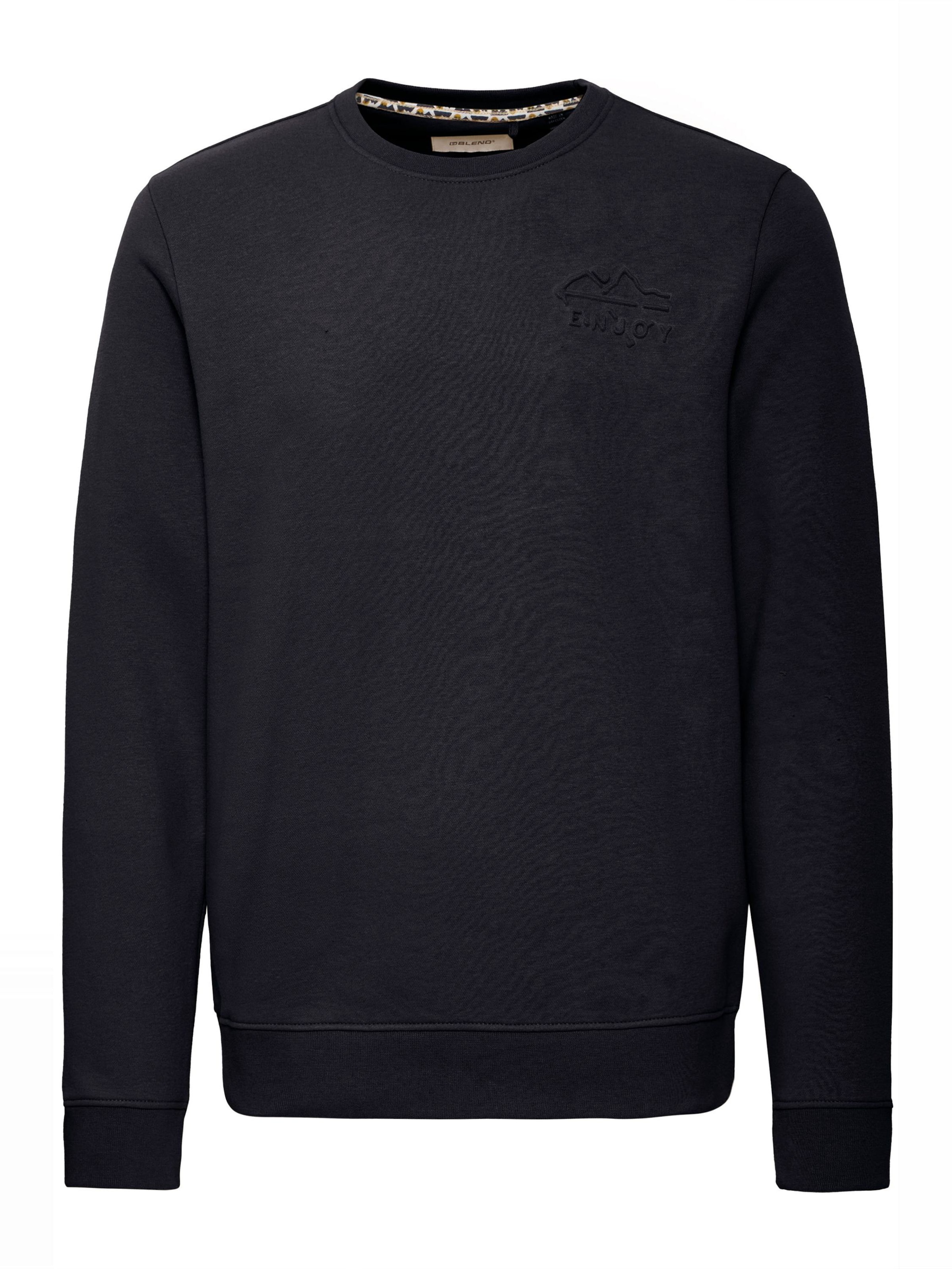 Felpa di BLEND in nero: frontale