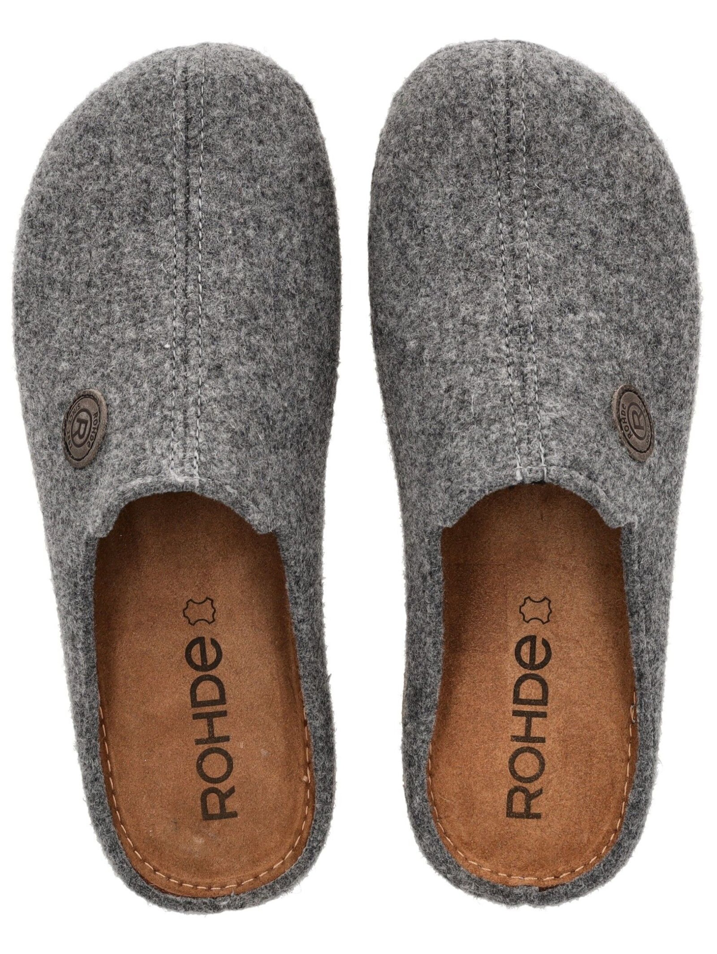ROHDE Hausschuh in Grau