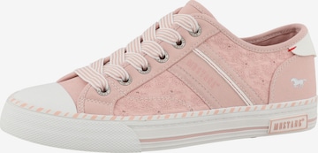 MUSTANG - Sapatilhas baixas em bege: frente