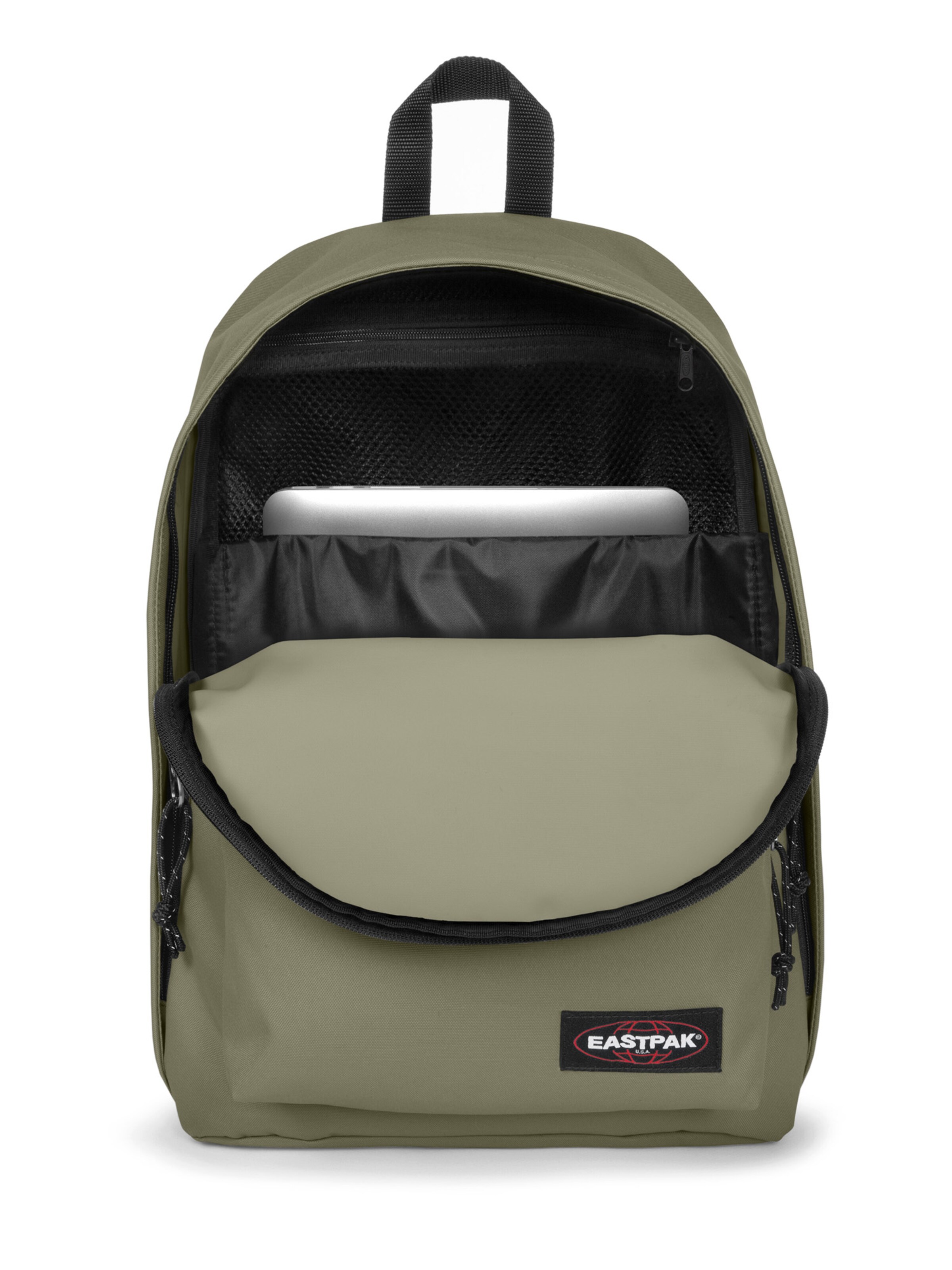 EASTPAK Rygsæk 'OUT OF OFFICE' i grøn: forside