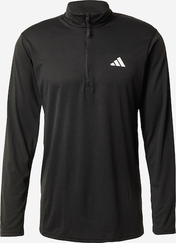 ADIDAS PERFORMANCETehnička sportska majica 'Train Essentials Seasonal Long' - crna boja: prednji dio