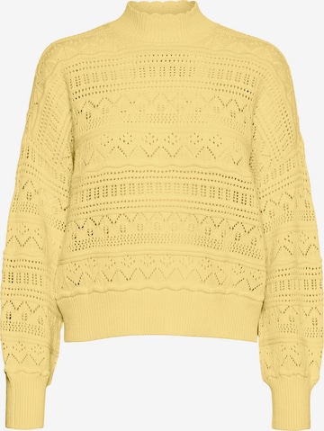 VERO MODA Sweater 'True' in Yellow: front