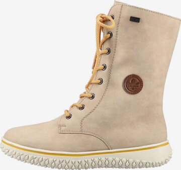 Rieker Lace-Up Boots in Beige