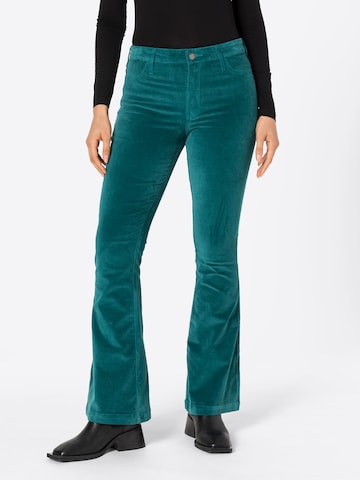 évasé Pantalon HOLLISTER en vert : devant