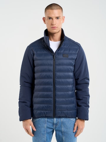 BIG STAR Winter Jacket 'AUGUST' in Blue: front