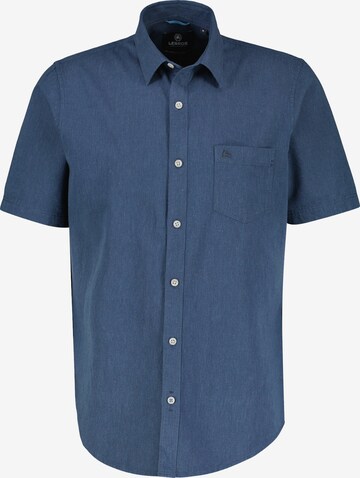 LERROS Regular fit Button Up Shirt in Blue: front